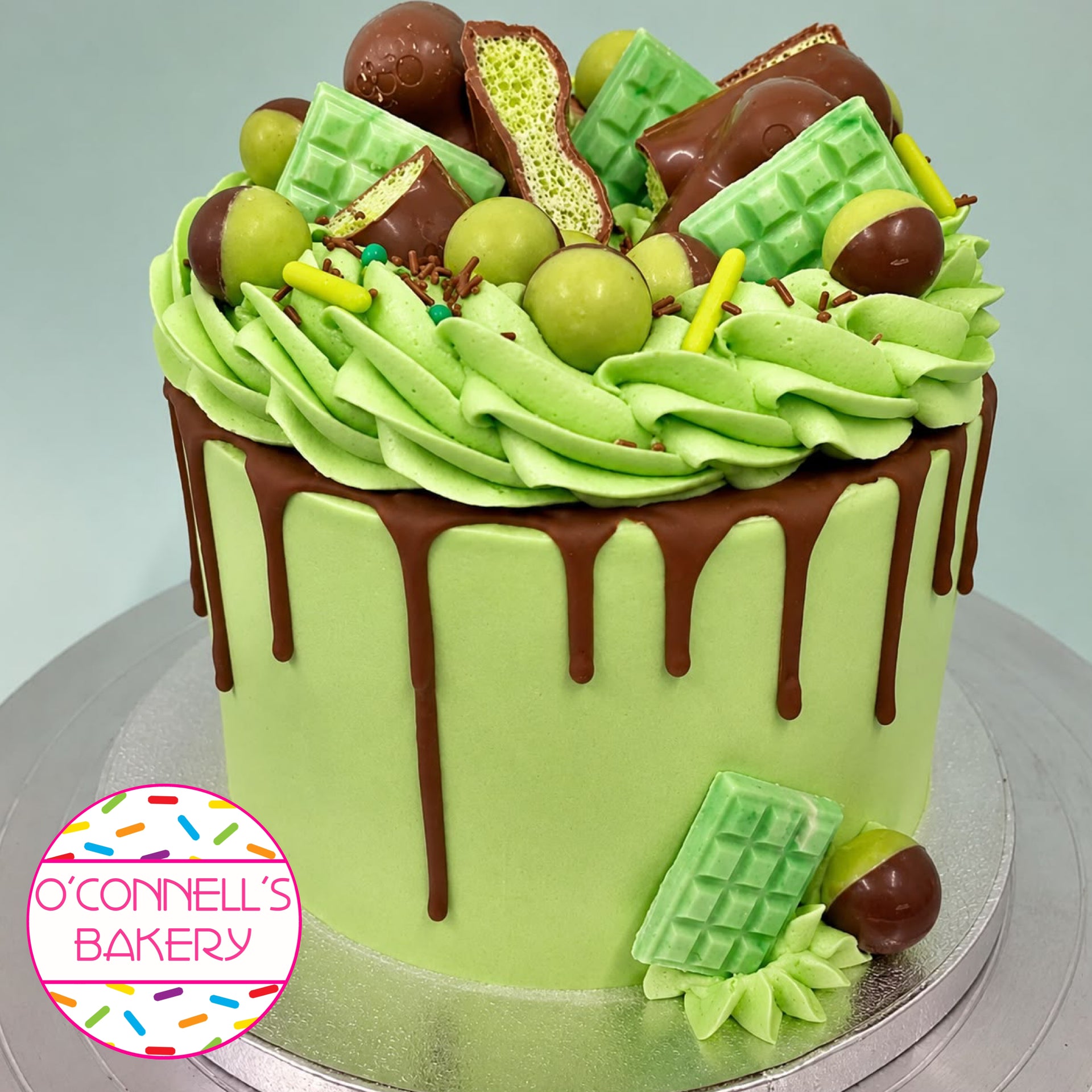 Mint Aero Celebration Cake