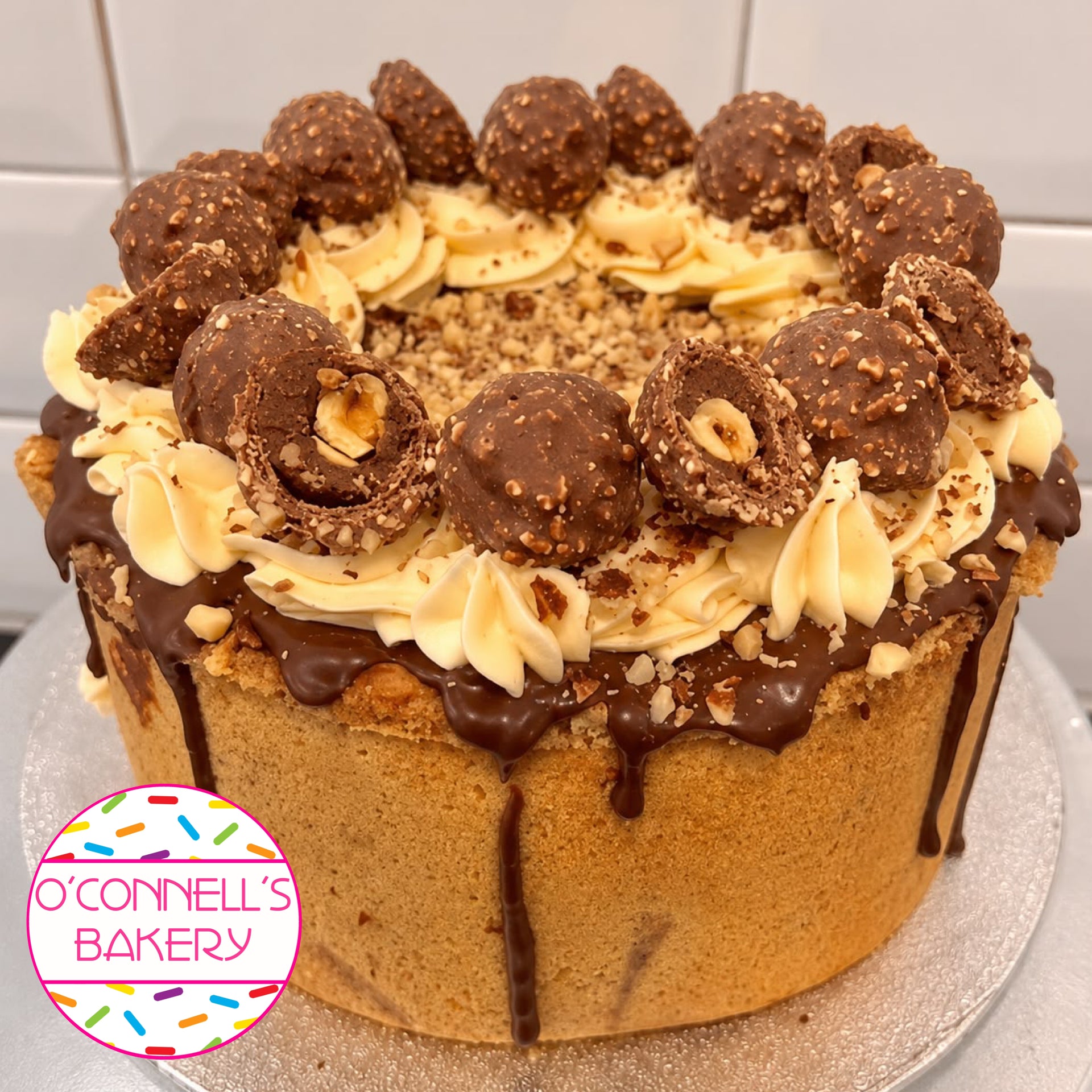 Ferrero Rocher Cookie Pie