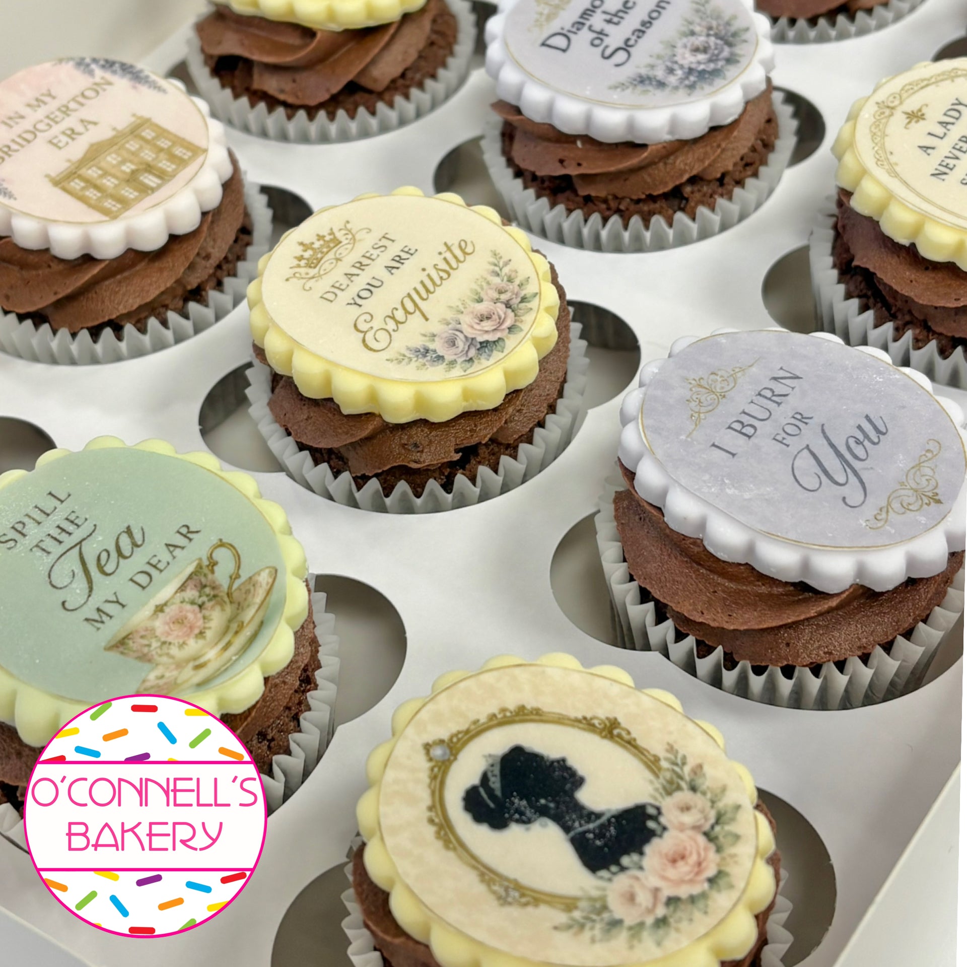 Bridgerton Style Cupcakes