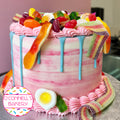 Pick 'n' Mix Celebration Cake - Pink
