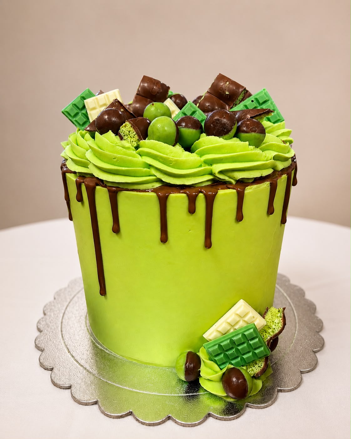 Mint Aero Celebration Cake