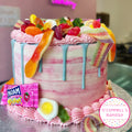 Pick 'n' Mix Celebration Cake - Pink